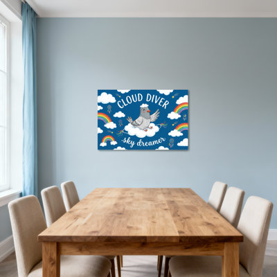 Animals Cloud Diver Sky Dreamer Rainbow Bird Clouds Stars
