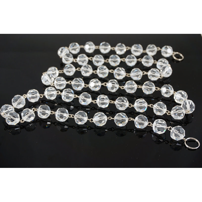 Guirlande fantaisie en cristal 3 pi, Transparent