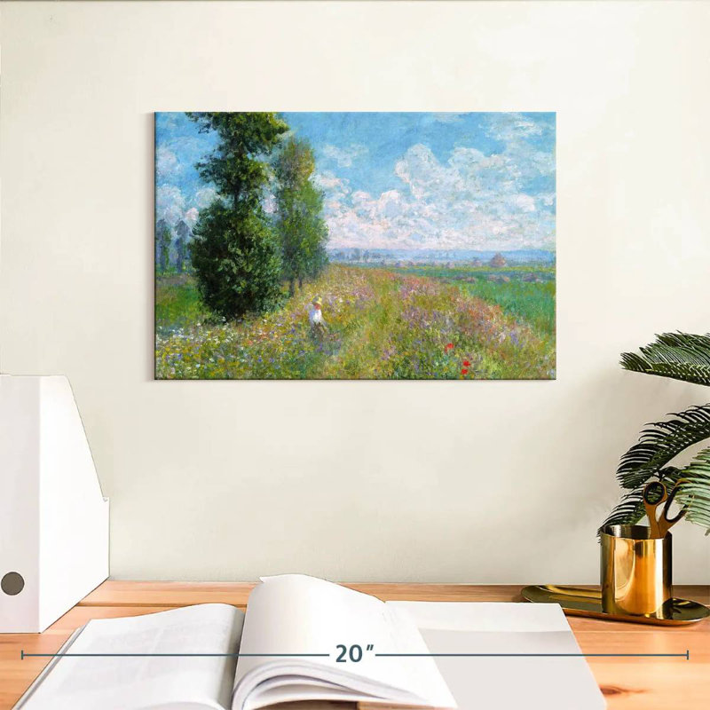 Alvord Meadow With Poplars, 8'' H X 12'' W