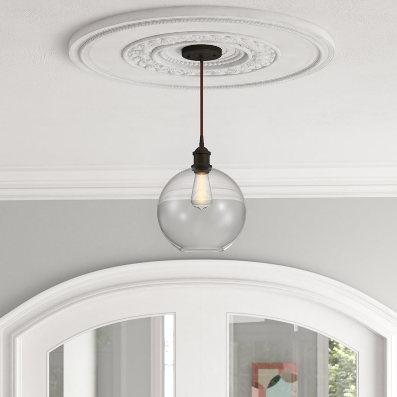 Baptista 1 - Light Single Pendant, Clear, No Bulb Included, Oil Rubbed Bronze