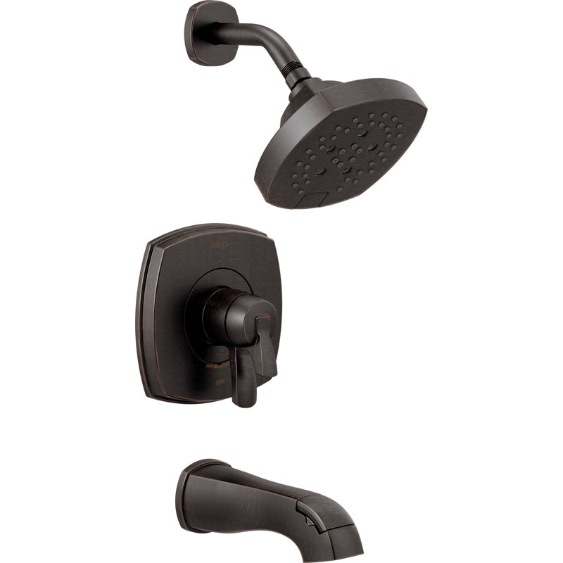 Stryke Tub and Shower Faucet Trim with H2Okinetic Technology