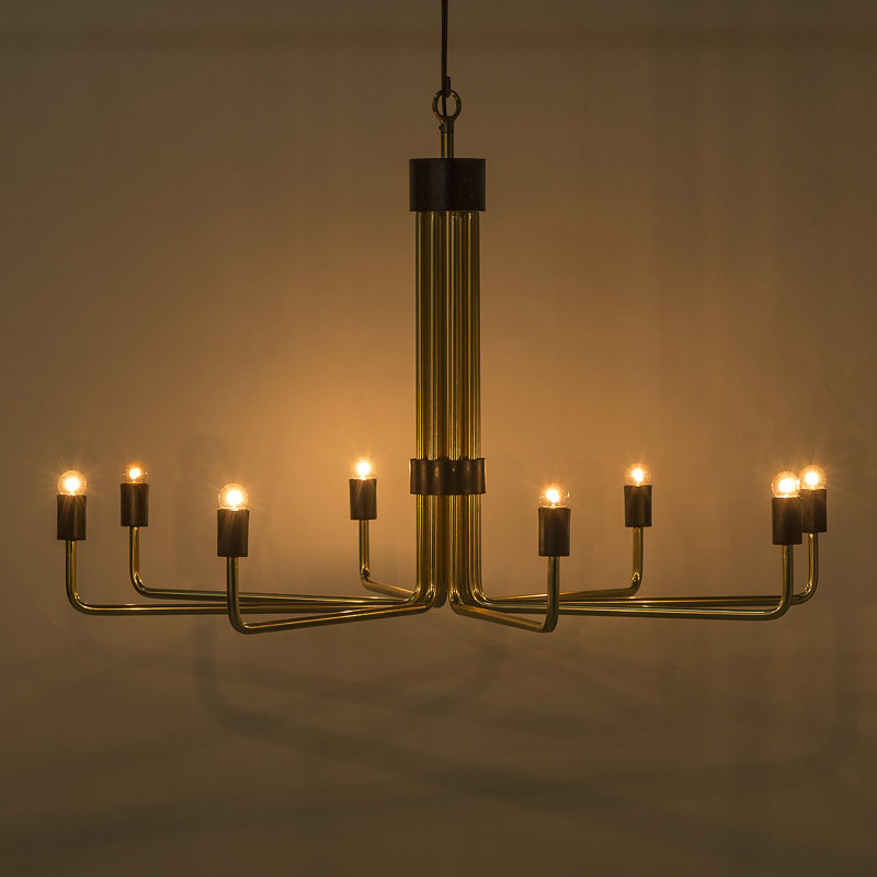 Lustre classique à 8 lumières nellcote, Noir