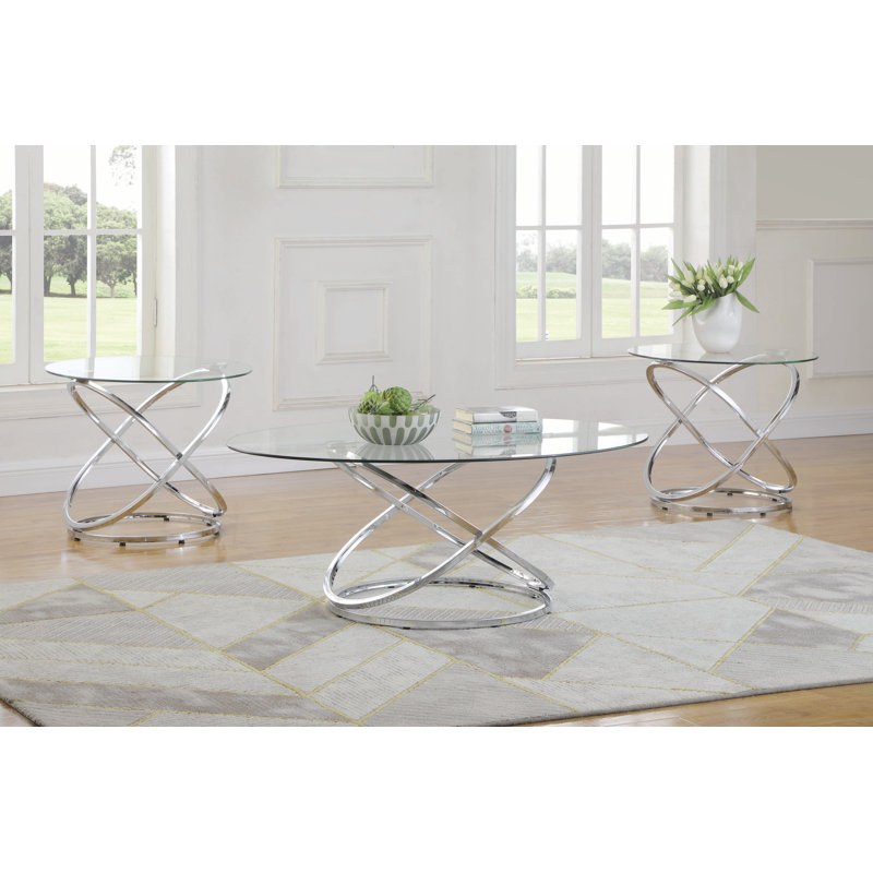 Ensemble de tables basses 3 pièces Delonix