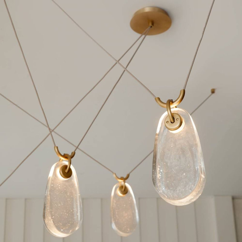 Melt 5 - Light LED Chandelier, English Bronze Iron