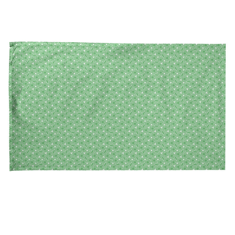 Mcguigan Tea Towel Kitchen Towel, Cotton Twill, Chartreuse/White