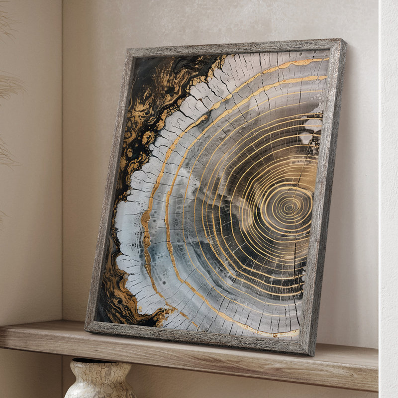 Reproduction encadrée ABSTRACT Series CCLxxxxi - bois massif, H 30 po x l 24 po