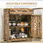 Buffet rustique brun avec comptoir et rangement en bois massif. 2 tiroirs, portes, tablette réglable. Pour la cuisine, le salon. Armoire de rangement moderne l 26,75 po x P 15,75 po. H 33,5 po. Portes.