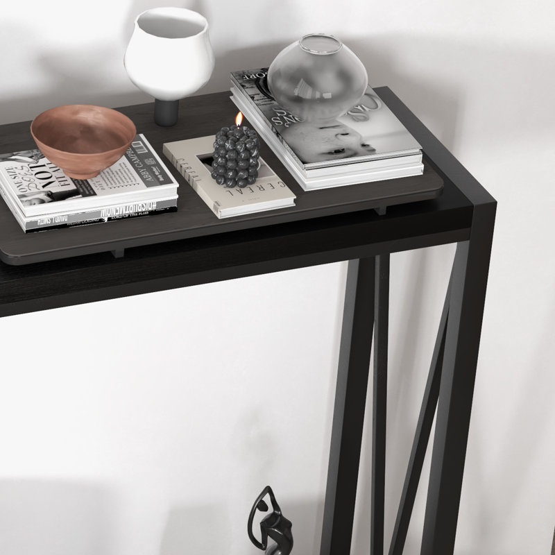 Ritsuko 9.8'' Console Table, Black