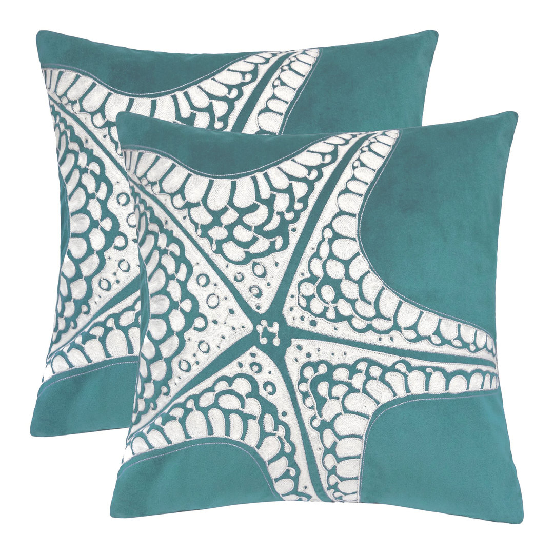  Velvet Throw Pillow (Set of 2) Homey Cozy 