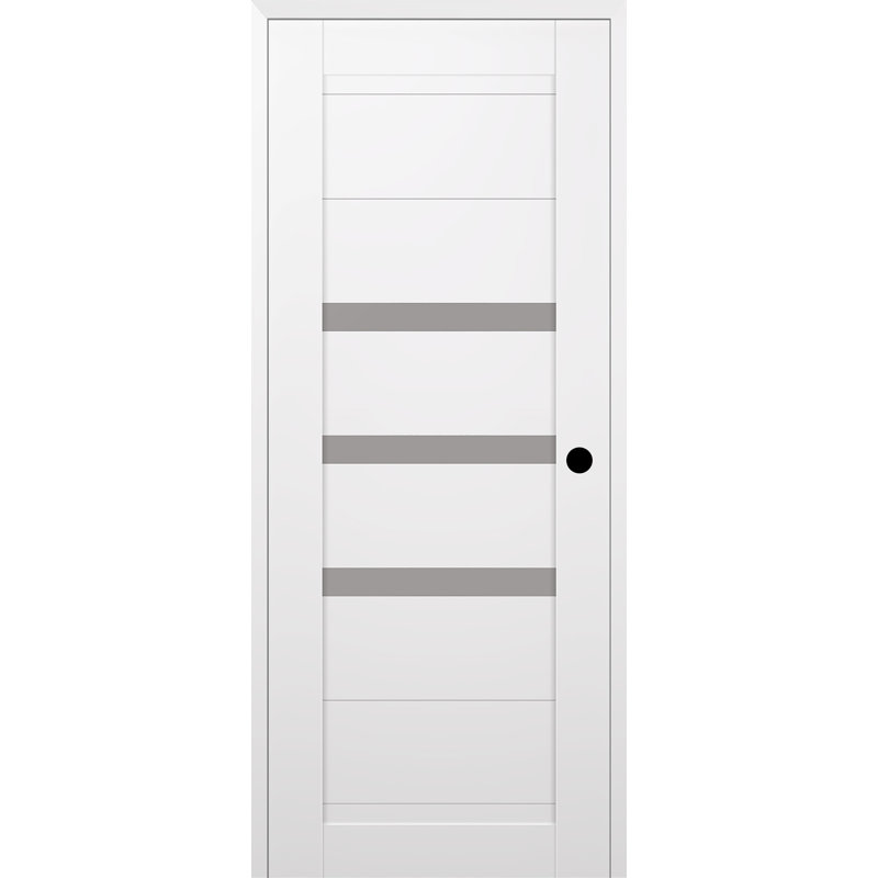Porte standard lambrissée en bois massif Dora, À gauche, 29,75 po x 83,23 po