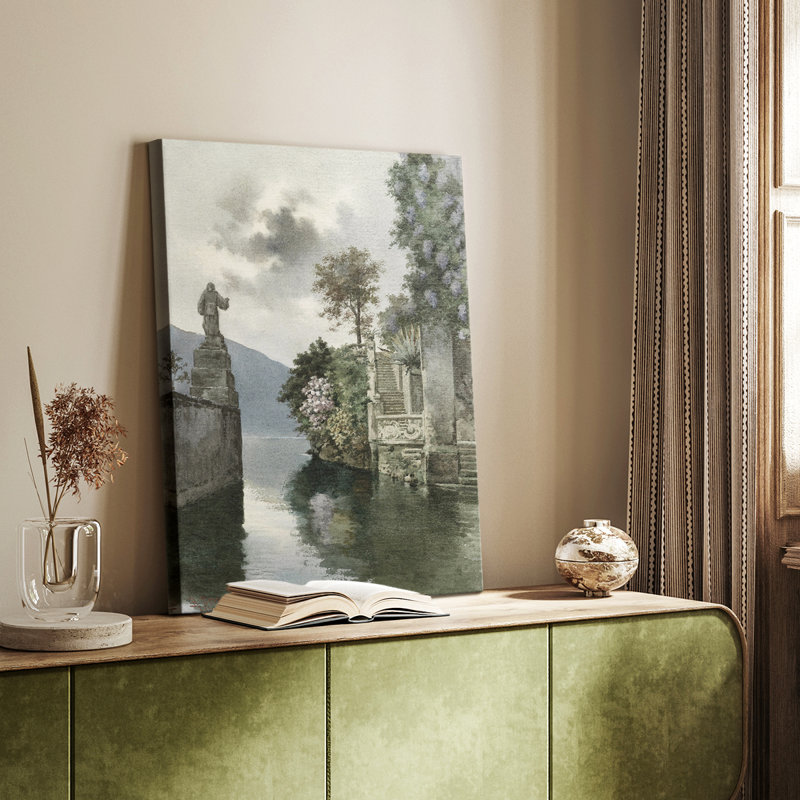 Paysage rétro Cxx - galerie Cavas sur mesure, H 18 po x l 12 po