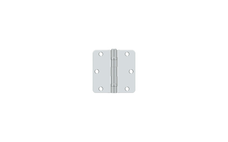 64'' x 64'' Steel Surface Mount Hinge, Polished Chrome