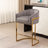 Johnnice 22" W Velvet Upholstered Counter Stool with Metal Bucket Base -100480700