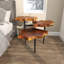 Table d'appoint en bois de teck Loucks