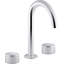 Components Wide Spread Bathroom Faucet with Handles-644568139