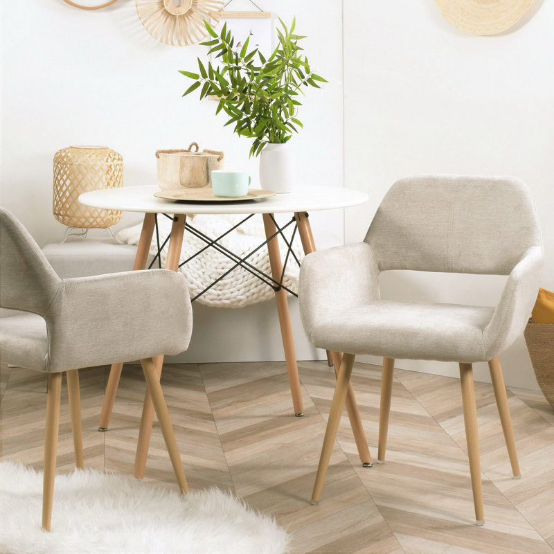 Velvet Armchair, Beige