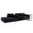 L shaped Modular Boneless Sectional Sectional Sofa with Side Table-337273809
