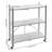 3-Tier Metal Rolling Utility Cart with Wheels