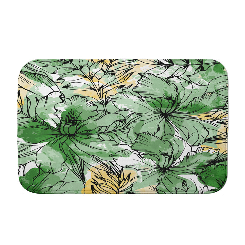 Tapis de bain Hickey, l 24 po x L 36 po, Vert