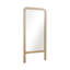 Miroir de plancher 60 po avec cadre en bois de manguier - Finition brune