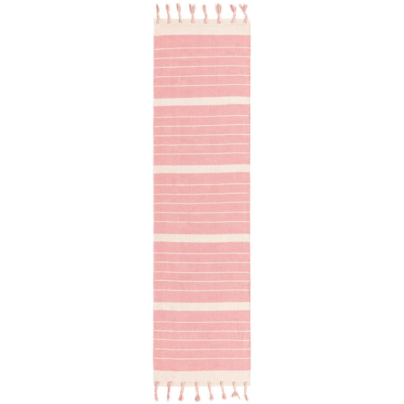 Tapis en coton Yellville, Tapis de couloir 2 pi 7 po x 10 pi