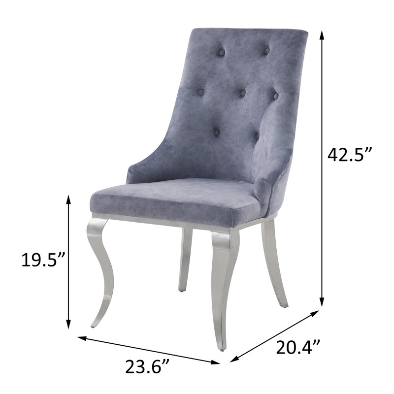 Chaise d'appoint Hasnain, gris