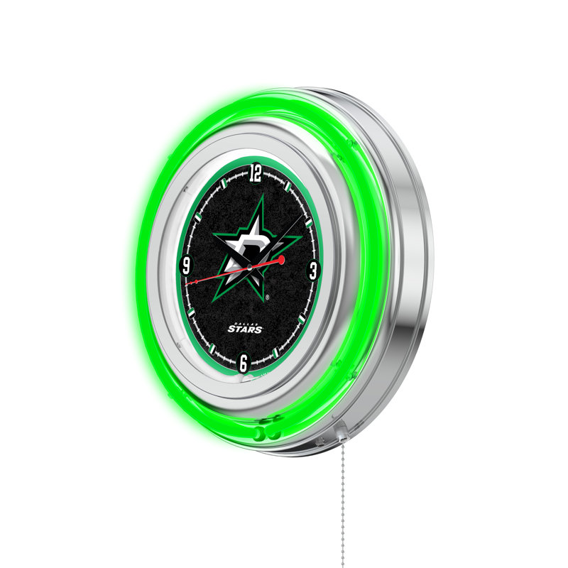 Horloge murale 15" nhl, Dallas Stars