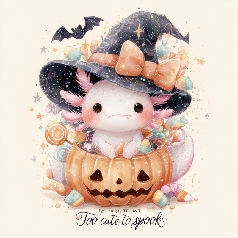 Too Cute to Spook, toile tendue, H 20 po x l 20 po
