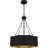 Surrayah 4-Light Matte Black Pendant Light