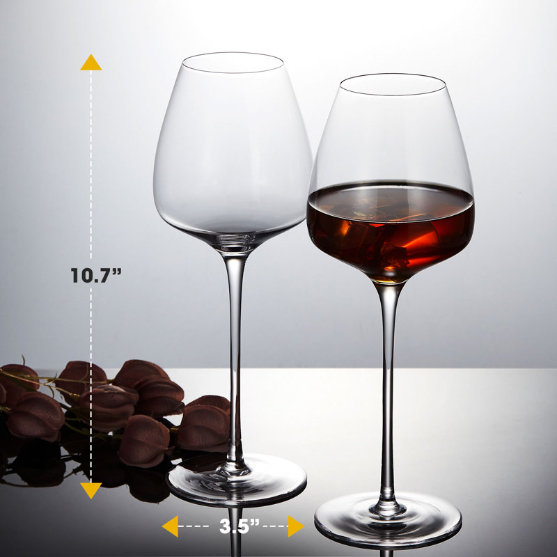 21oz. Handmade Crystal White Wine Glass, 6