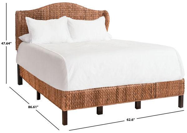 Arleen Rattan Bed Size: California King