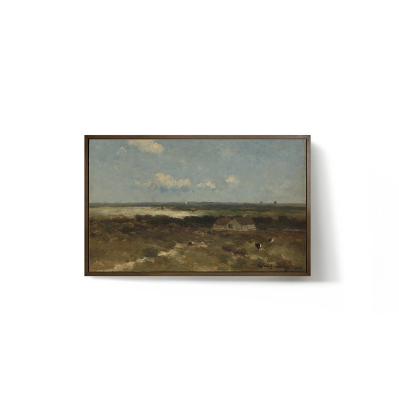 " Dune Landscape " by Archival, Black, 15" H x 24" W