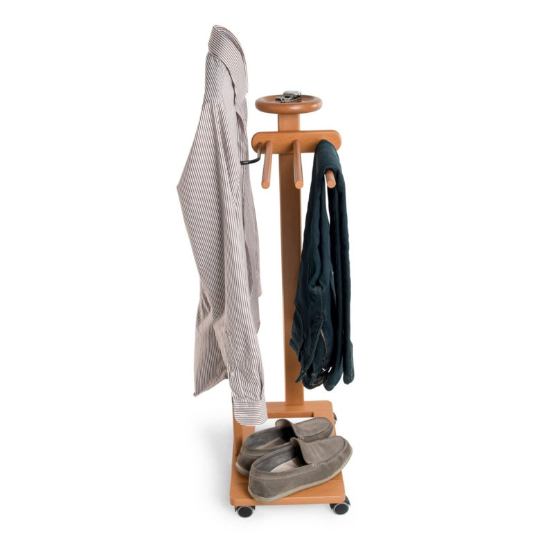 Wooden Blanket Valet Stand Brown