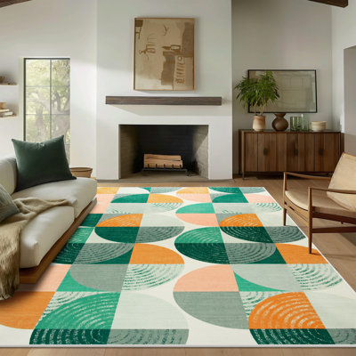 Tapis Wymond moderne à tapis abstrait et lavable pour l'intérieur, antidérapant, doux, petit tapis, tapis en marbre, imprimé mince pour la décoration intérieure