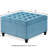 Button For Restaurant - Blue Square With Wooden Frame And Storage-17142748