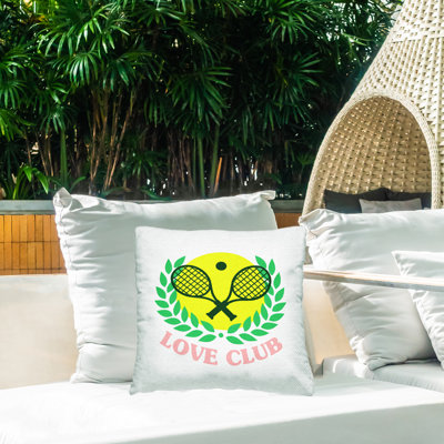 Coussin extérieur Love Club Tennis Laurel