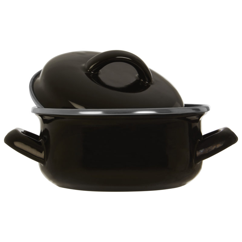 Danielburnham 0.5 l Aluminium Round Casserole, Black