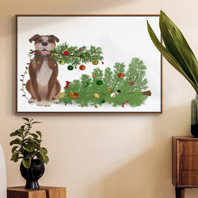 Christmas Des - Wrapped Canvas Print