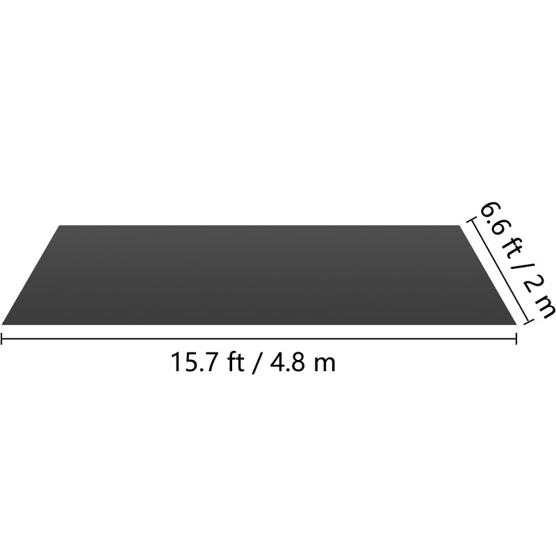 1.5mm Thick 79.2'' W x 188.4'' L Plank