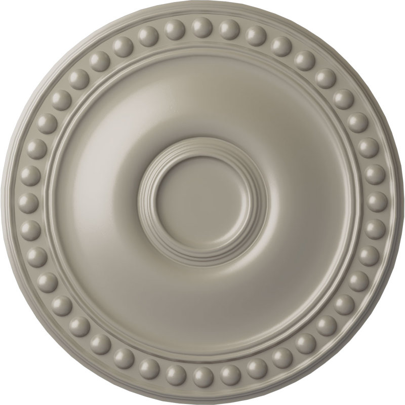 Endurathane Raymond Ceiling Medallion, 18 1/8"OD 3 5/8"ID x 1 1/8"P (Fits Canopies up to 5 1/8"), Hand-Painted Iridescent Gold Finish