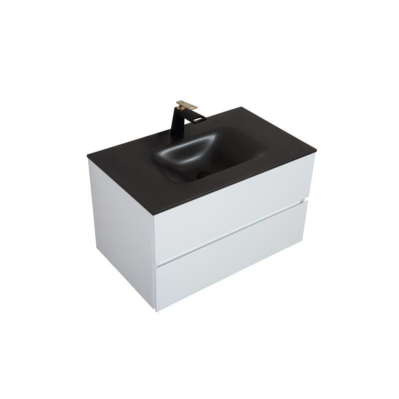 Emily 33.85'' Single Bathroom Vanity with Quartz Top