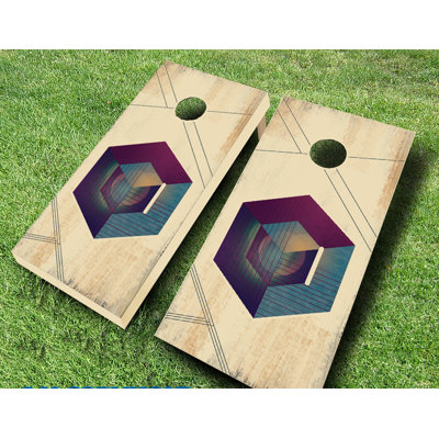 2 x 4 Incog Ebony Stained Solid Wood Cornhole Set with Bags