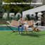 Double Hammock with Stand, 204KG Capacity Heavy Duty Hammock with Quilted Net, Detachable Pillow & Storage Bag, Portable for Patio, Pool, Garden and Camping-1764444214-1764444216