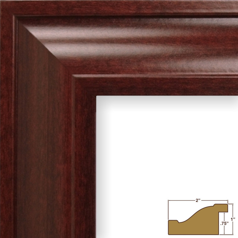 Farkas Beveled Picture Frame, 5" x 7", Cherry Red
