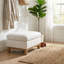 Repose-pieds rembourré en duvet d'oie Cami-782239667