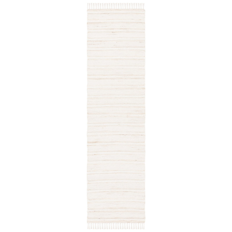 Tanyla Hand Woven Jute, Wool Striped Rug, Runner 2'3" x 8'