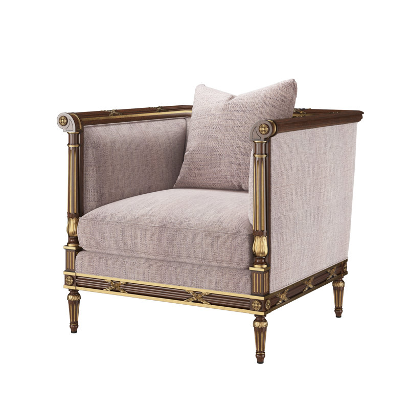 The Regent's Visit  Accent Chair, Merino Porcelain (Performance fabric) 1360-96