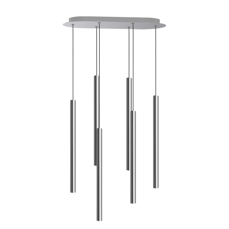Baileyton 6 - Light Cluster Pendant, Nickel