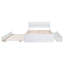 Structure de lit polyvalente et moderne comprenant un lit gigogne et deux tiroirs pour un rangement amélioré et une expérience de sommeil confortable