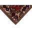 Tapis oriental en laine noué à la main afghane rouge / bleu foncé / beige